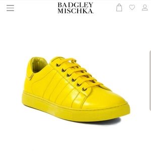 Badgley Mischka Yellow Sneakers